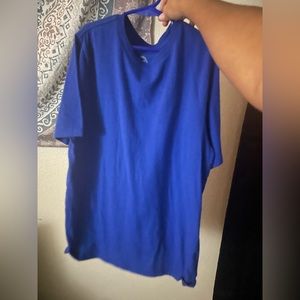 plain blue T-shirt